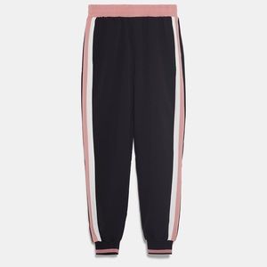 Zara joggers with side stripe